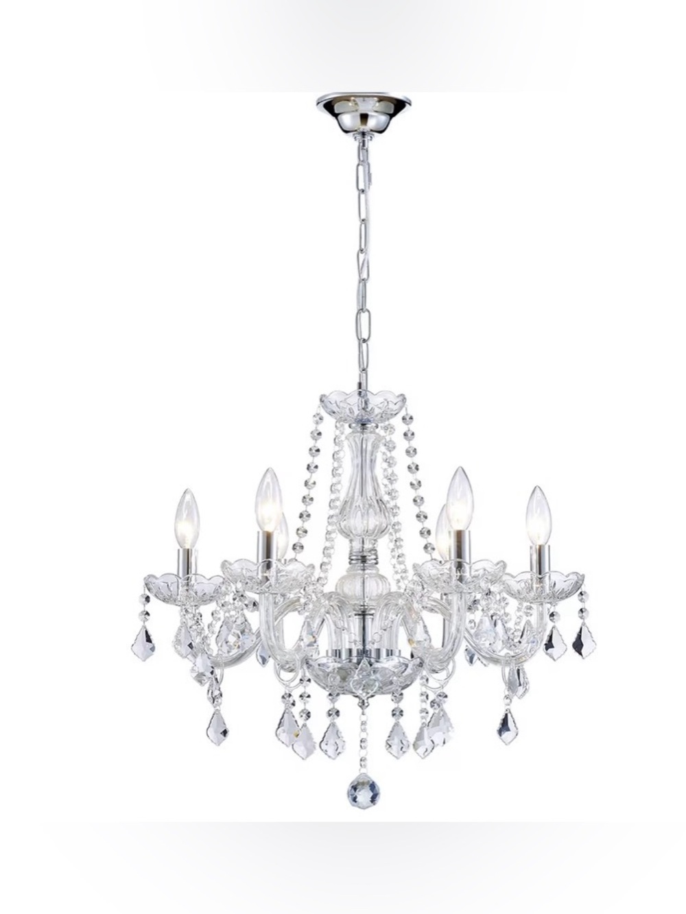 Crystal Chandelier Light Fixture, Modern K9 Crystal Chandelier Pendant  Light